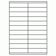 581 - Label Size 105mm x 25.4mm - 22 labels per sheet